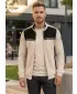 Muški sweatshirt KIXMI REUBEN SVIJETLO BEŽ