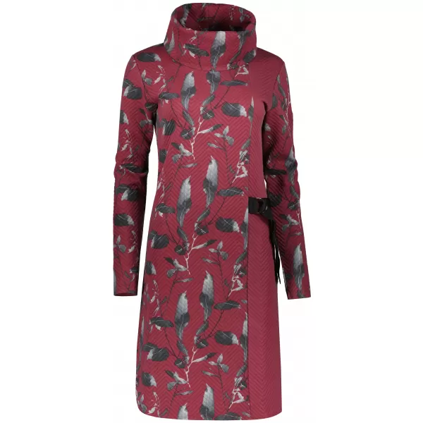  Ženska sweatshirt haljina ALTISPORT BESSIE TAMNOCRVENA 