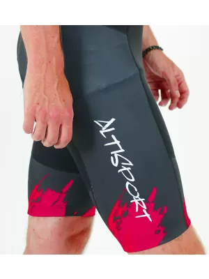 Muške vrhunske biciklističke hlače ALTISPORT SWE/ALM01S13 CRVENA