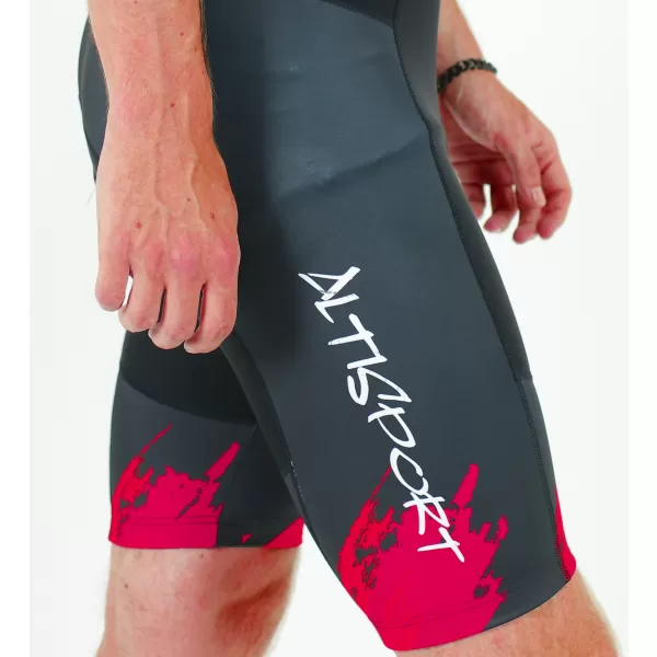  Muške vrhunske biciklističke hlače ALTISPORT SWE/ALM01S13 CRVENA 