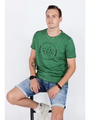 Muška majica kratkih rukava KIXMI RAY ZELENA