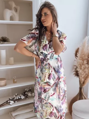 Haljina DSTREET LUNNA EY2306 BIJELI -VIOLET