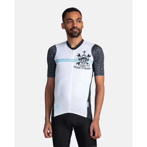  Muški biciklistički dres KILPI RIVAL-M TM0355KI BIJELA 