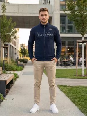 Muški sweatshirt ALTISPORT BLAKE TAMNO PLAVA