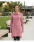 Ženska sweatshirt haljina KIXMI RIVA TAMNO ROZA