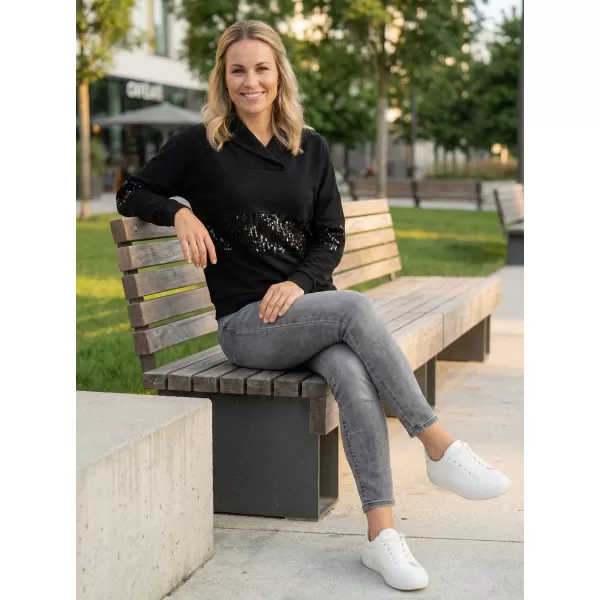  Ženski sweatshirt KIXMI RANDY CRNO 