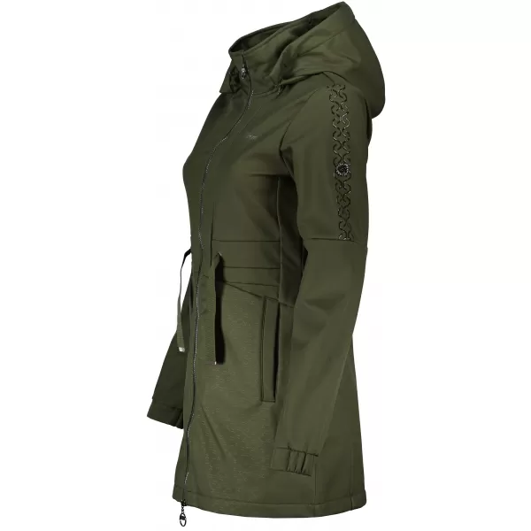  Ženski softshell kaput KIXMI RHODIE VOJNOG 