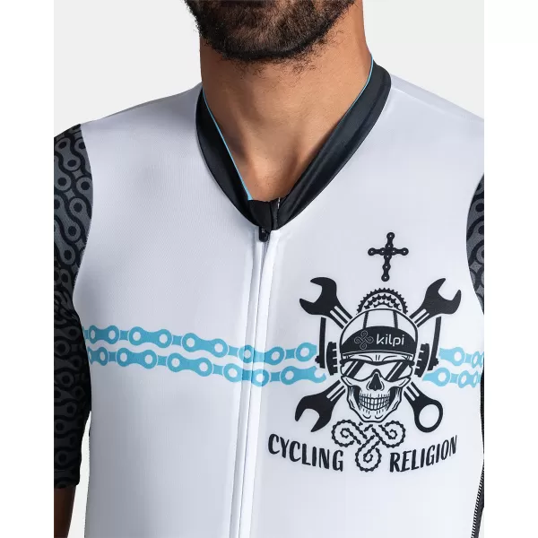  Muški biciklistički dres KILPI RIVAL-M TM0355KI BIJELA 