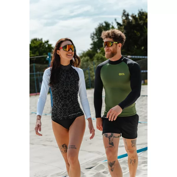 Muška majica s UV zaštitom NORDBLANC SURFER NBSMF7867 ZELENA/CRNA 