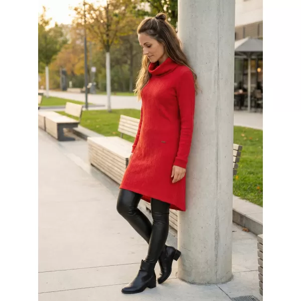  Ženska sweatshirt haljina KIXMI RIVA CRVENA 