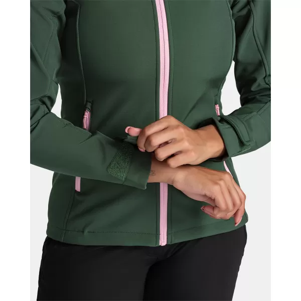  Ženska softshell jakna KILPI RAVIA-W TL0109KI TAMNO ZELENA 