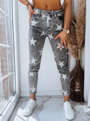 Ladijske hlače DSTREET STARS UY1486 SIVA