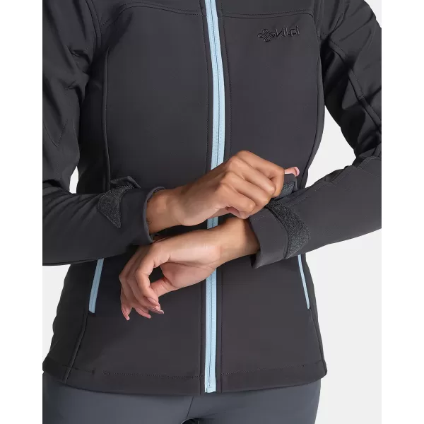  Ženska softshell jakna KILPI RAVIA-W TL0109KI TAMNO SIVA/PLAVA 