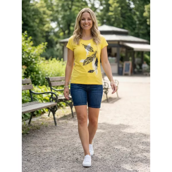  Ženska majica kratkih rukava ALTISPORT ALW178122 LIMUN 
