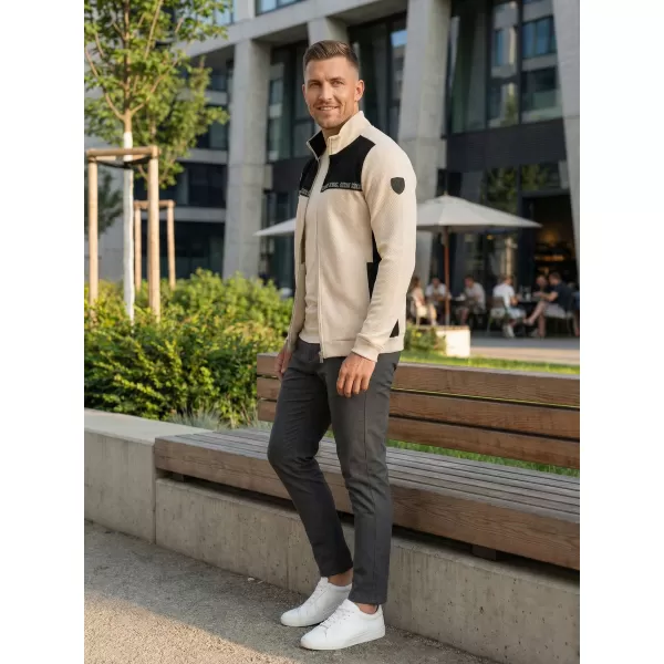  Muški sweatshirt KIXMI REUBEN SVIJETLO BEŽ 