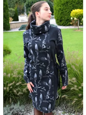 Ženska sweatshirt haljina ALTISPORT BESSIE CRNO