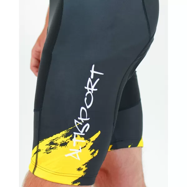  Muške vrhunske biciklističke hlače ALTISPORT SWE/ALM01S13 ŽUTA BOJA 