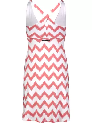 Haljina NORDBLANC V-NECK NBSLD7804 RUŽIČASTO/BIJELO