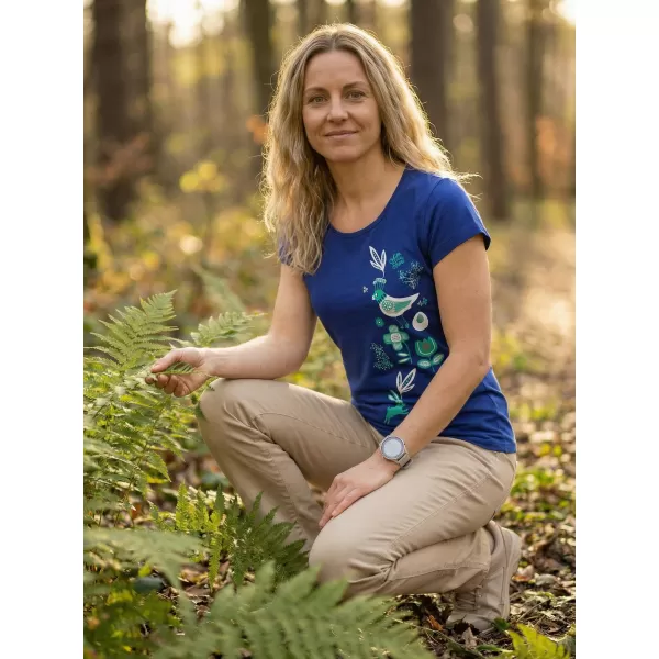  Ženska majica kratkih rukava ALTISPORT ALW175122 KRALJEVSKI PLAVA 