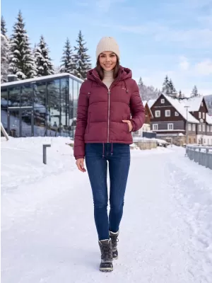 Ženska jakna KIXMI REINA TAMNOCRVENA