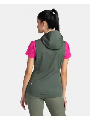 Ženski softshell prsluk KILPI MONILEA-W TL0111KI TAMNO ZELENA