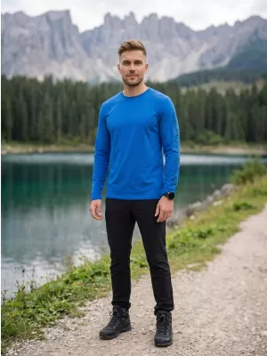 Muška majica s dugim rukavima SAM 73 REGULUS MT 830 SVIJETLOPLAVA