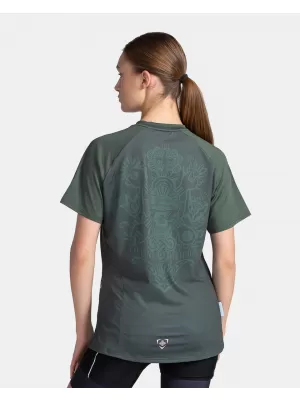 Ženski biciklistički dres KILPI REMIDO-W TL0355KI TAMNO ZELENA