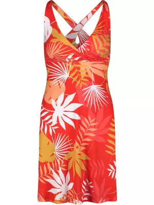 Haljina NORDBLANC V-NECK NBSLD7804 NARANČASTA TINTA