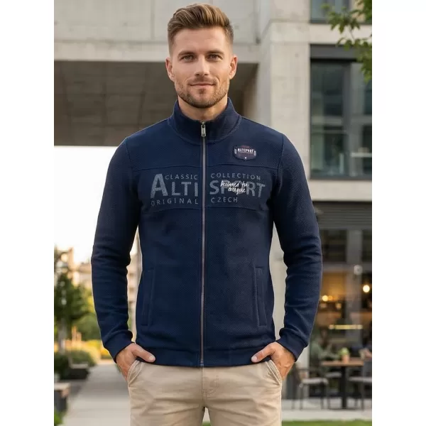  Muški sweatshirt ALTISPORT BLAKE TAMNO PLAVA 
