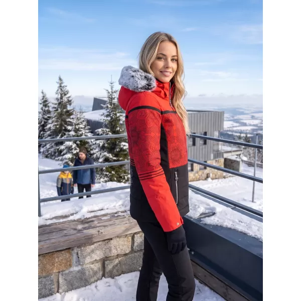  Ženska zimska jakna KIXMI ROXIE CRVENA 