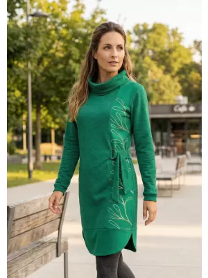 Ženska sweatshirt haljina KIXMI RENIE ZELENA