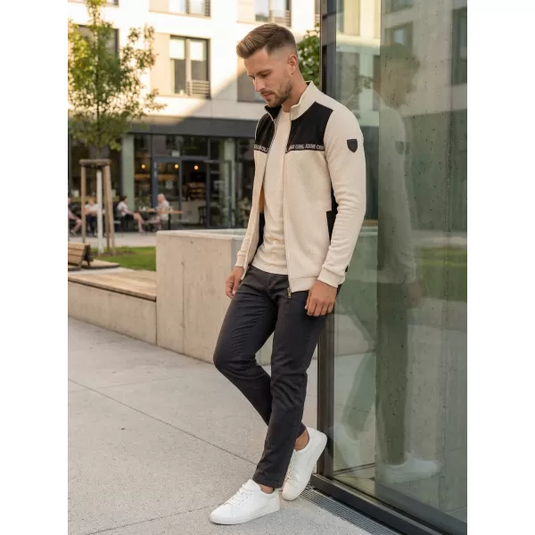  Muški sweatshirt KIXMI REUBEN SVIJETLO BEŽ 