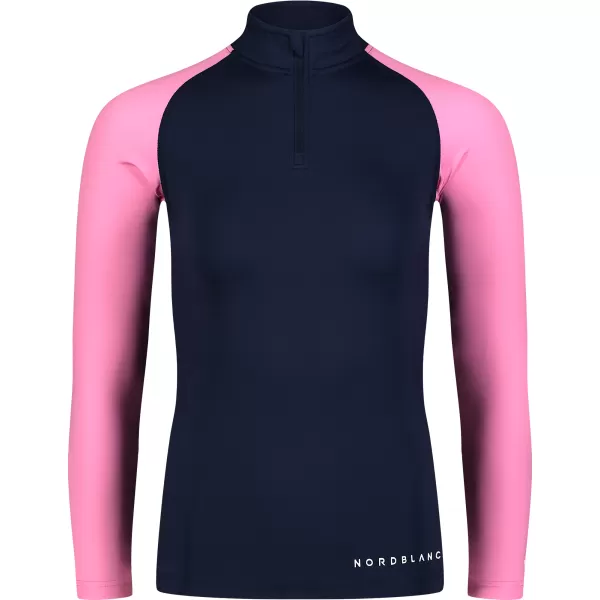  Ženska majica kratkih rukava NORDBLANC WATER NBSLF7865 PLAVA/RUŽIČASTA 