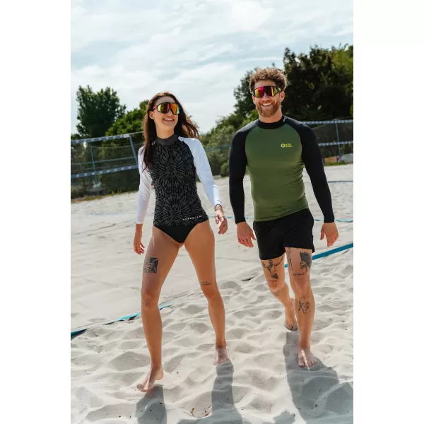 Muška majica s UV zaštitom NORDBLANC SURFER NBSMF7867 ZELENA/CRNA 