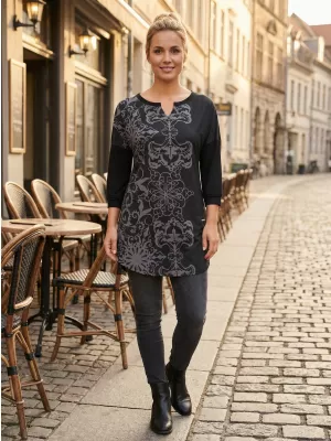 Ženska majica kratkih rukava ALTISPORT BLANCH CRNO