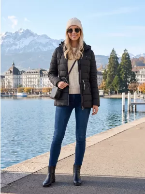Ženska jakna KIXMI RHIA CRNO