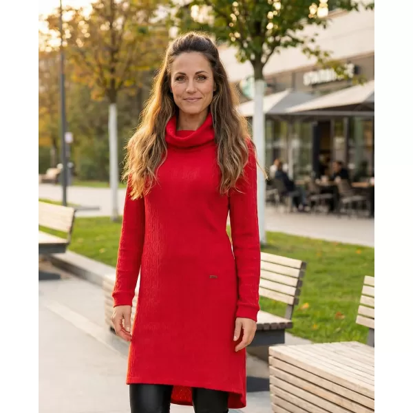  Ženska sweatshirt haljina KIXMI RIVA CRVENA 