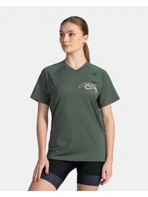 Ženski biciklistički dres KILPI REMIDO-W TL0355KI TAMNO ZELENA
