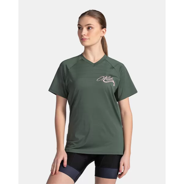  Ženski biciklistički dres KILPI REMIDO-W TL0355KI TAMNO ZELENA 
