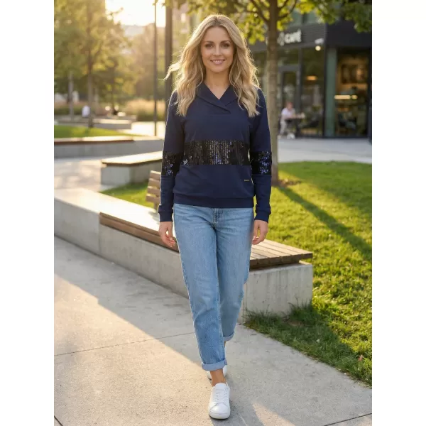  Ženski sweatshirt KIXMI RANDY TAMNO PLAVA 