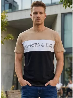 Muška majica kratkih rukava SAM 73 SEAMUS MT 828 ZLATNI