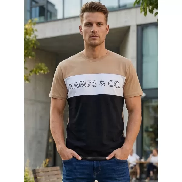  Muška majica kratkih rukava SAM 73 SEAMUS MT 828 ZLATNI 