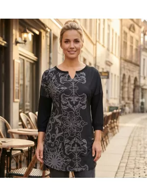 Ženska majica kratkih rukava ALTISPORT BLANCH CRNO
