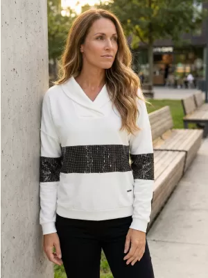 Ženski sweatshirt KIXMI RANDY BIJELA