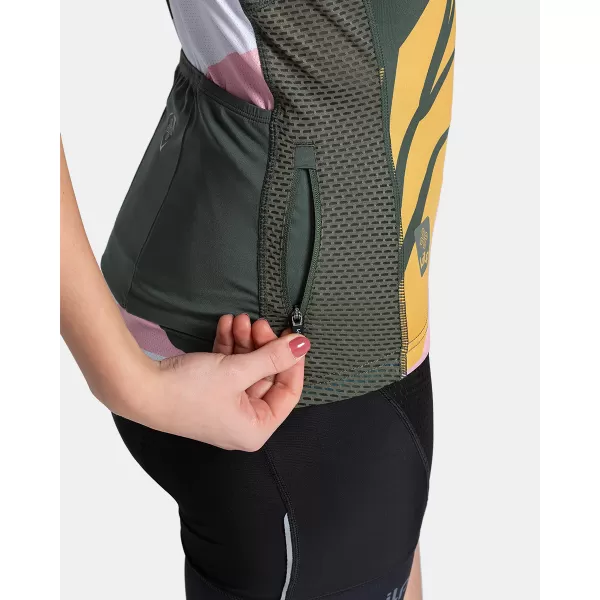  Ženski biciklistički dres KILPI RITAEL-W TL0352KI TAMNO ZELENA 
