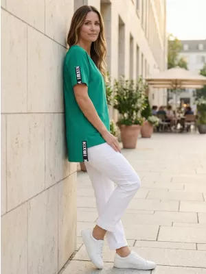Ženska majica kratkih rukava KIXMI RANYA ZELENA