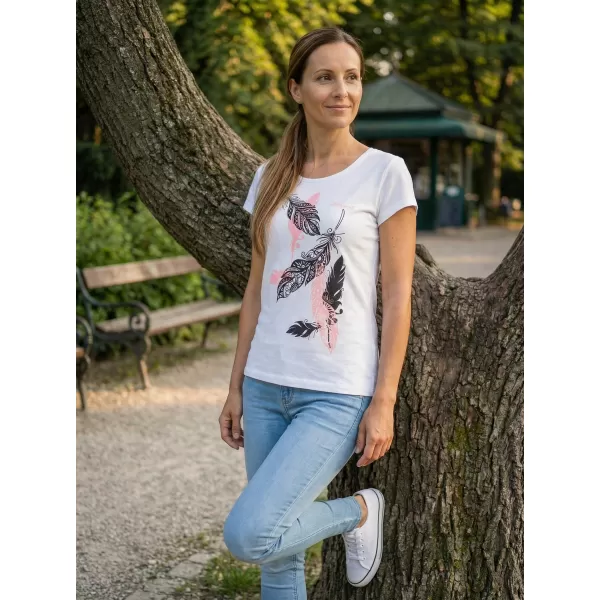  Ženska majica kratkih rukava ALTISPORT ALW178122 BIJELA 