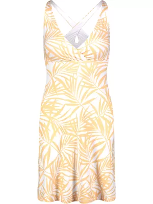 Haljina NORDBLANC V-NECK NBSLD7804 ŽUTO/BIJELO