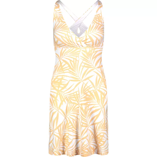  Haljina NORDBLANC V-NECK NBSLD7804 ŽUTO/BIJELO 