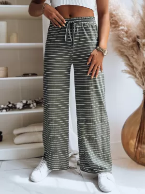 Ladijske hlače DSTREET BOLD STRIPE UY1505 ZELENA